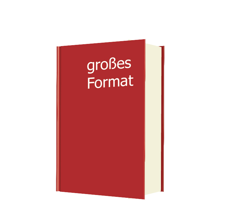 Ein Buch Festeinband/Hardcover im großen Format ist ideal für exklusive Werke