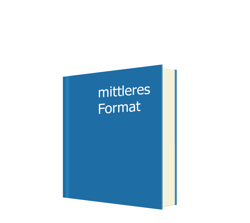 Softcover-Buch mittleres Format DIN A5